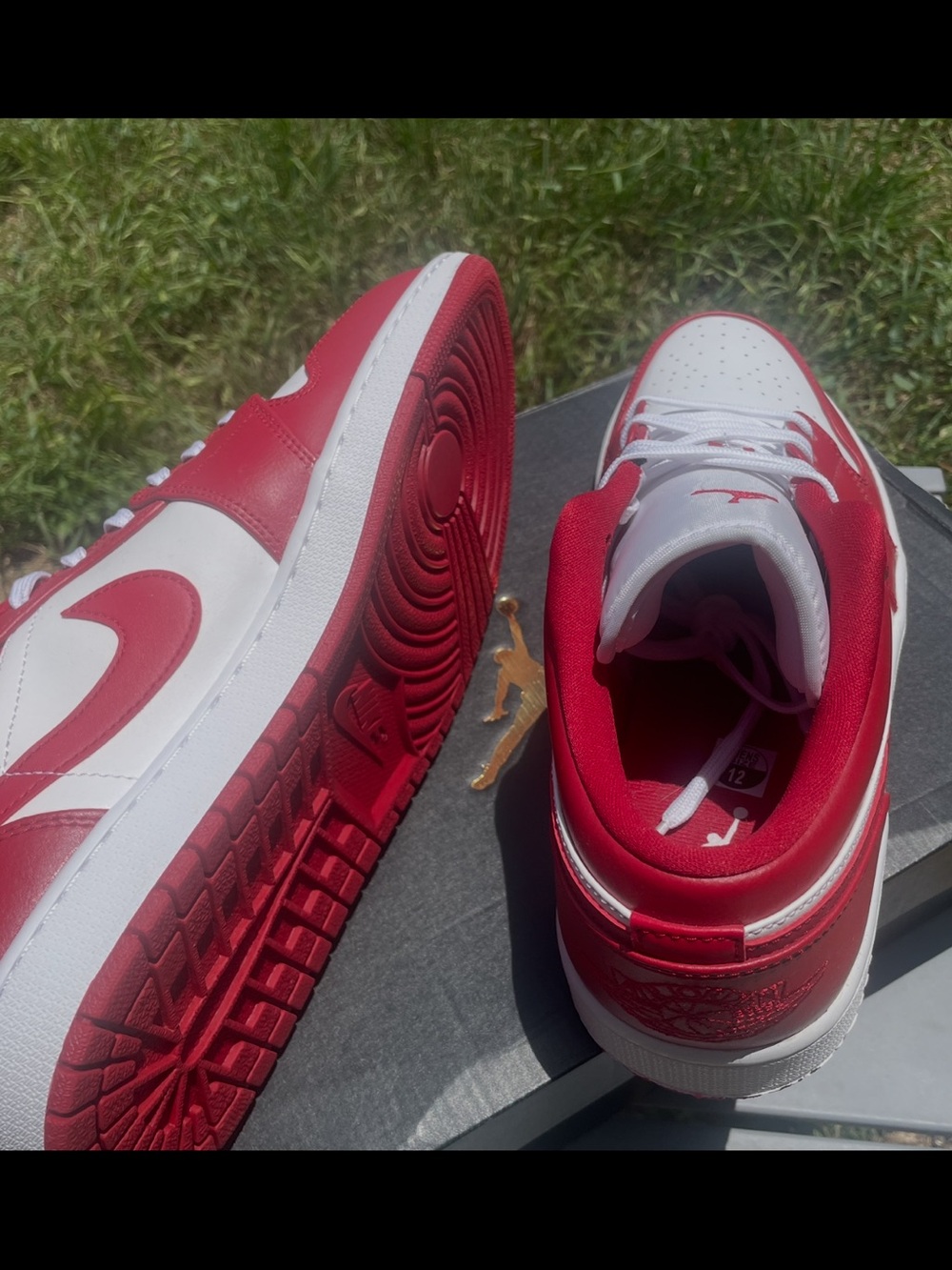 Nike Red & White Low-Top Sneakers